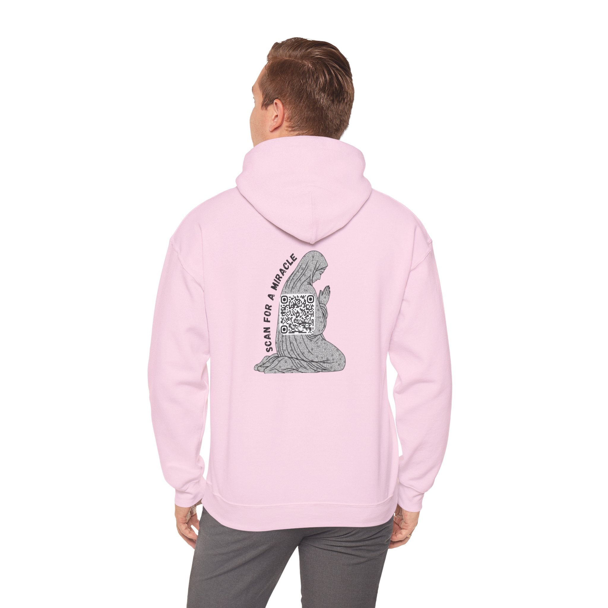 Miracle QR Unisex Kangaroo Pockets Hoodie