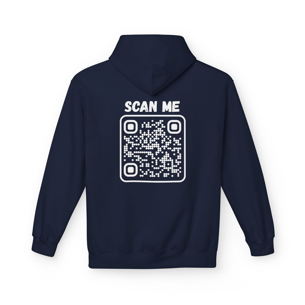 Scan For Nudes QR Woman Kangaroo Pockets Hoodie