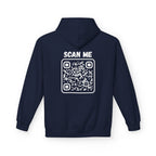 Scan For Nudes QR Woman Kangaroo Pockets Hoodie