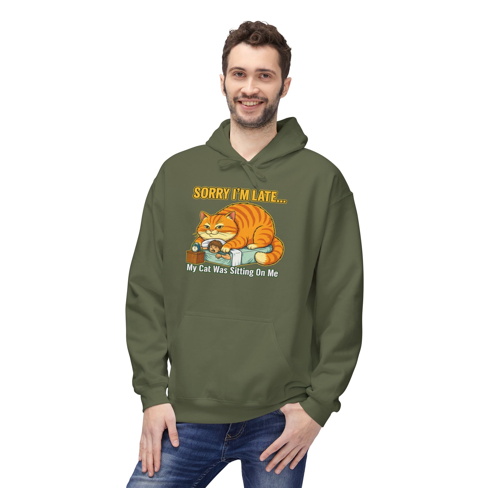 Blame My Cat Unisex Kangaroo Pocket Hoodie
