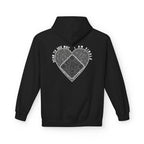 Heart QR Unisex Kangaroo Pockets Hoodie