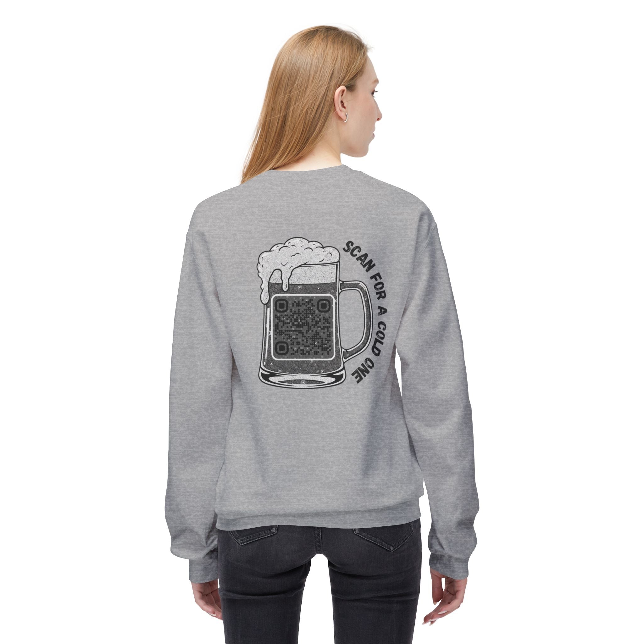 Beer Mug QR Unisex Sweatshirt