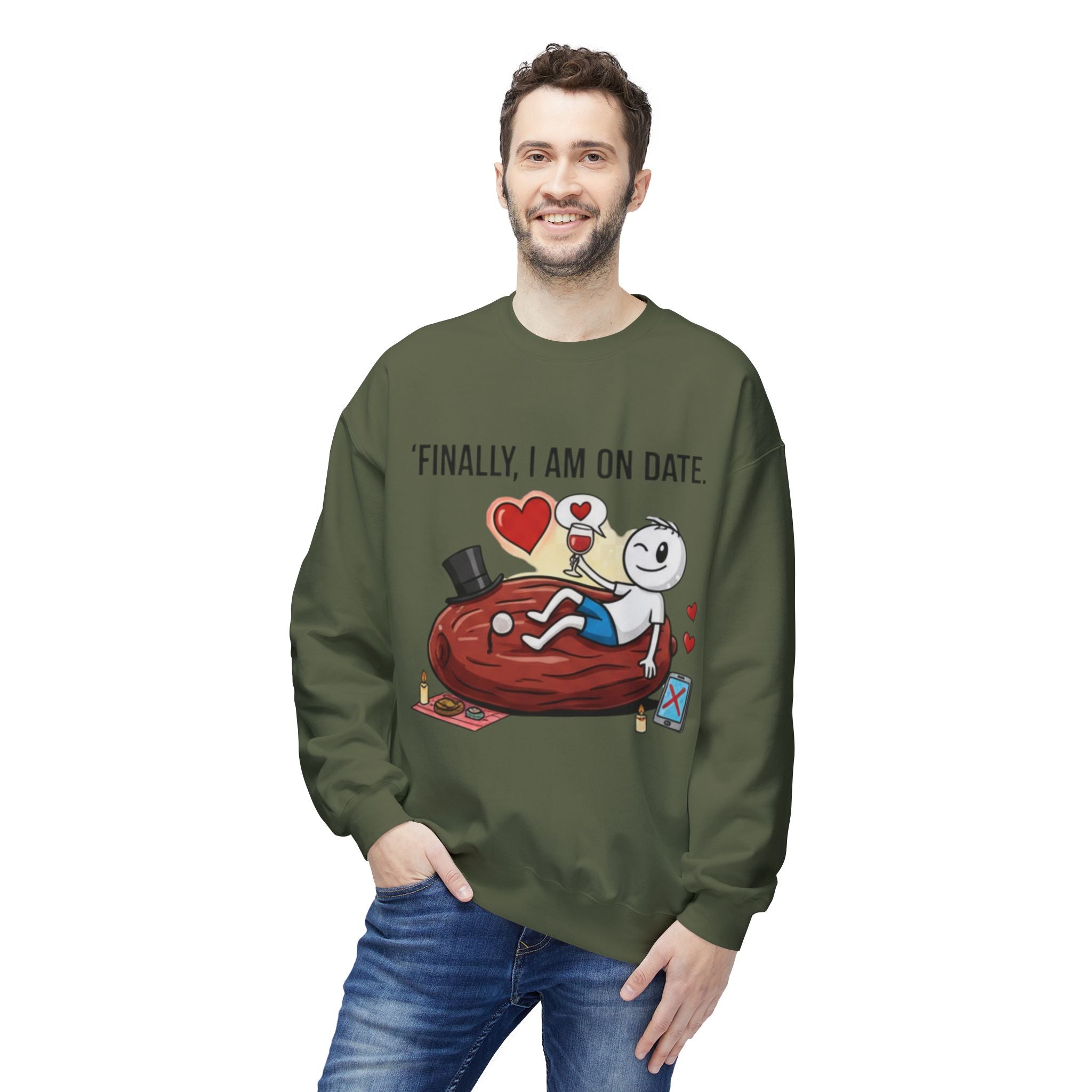 Finally On Date Man Unisex Sweatshirt