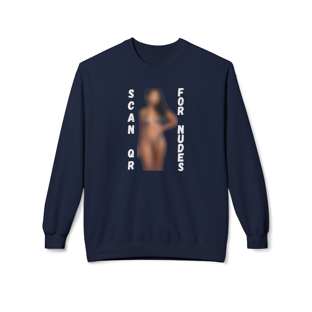 Scan For Nudes QR Woman Sweatshirt
