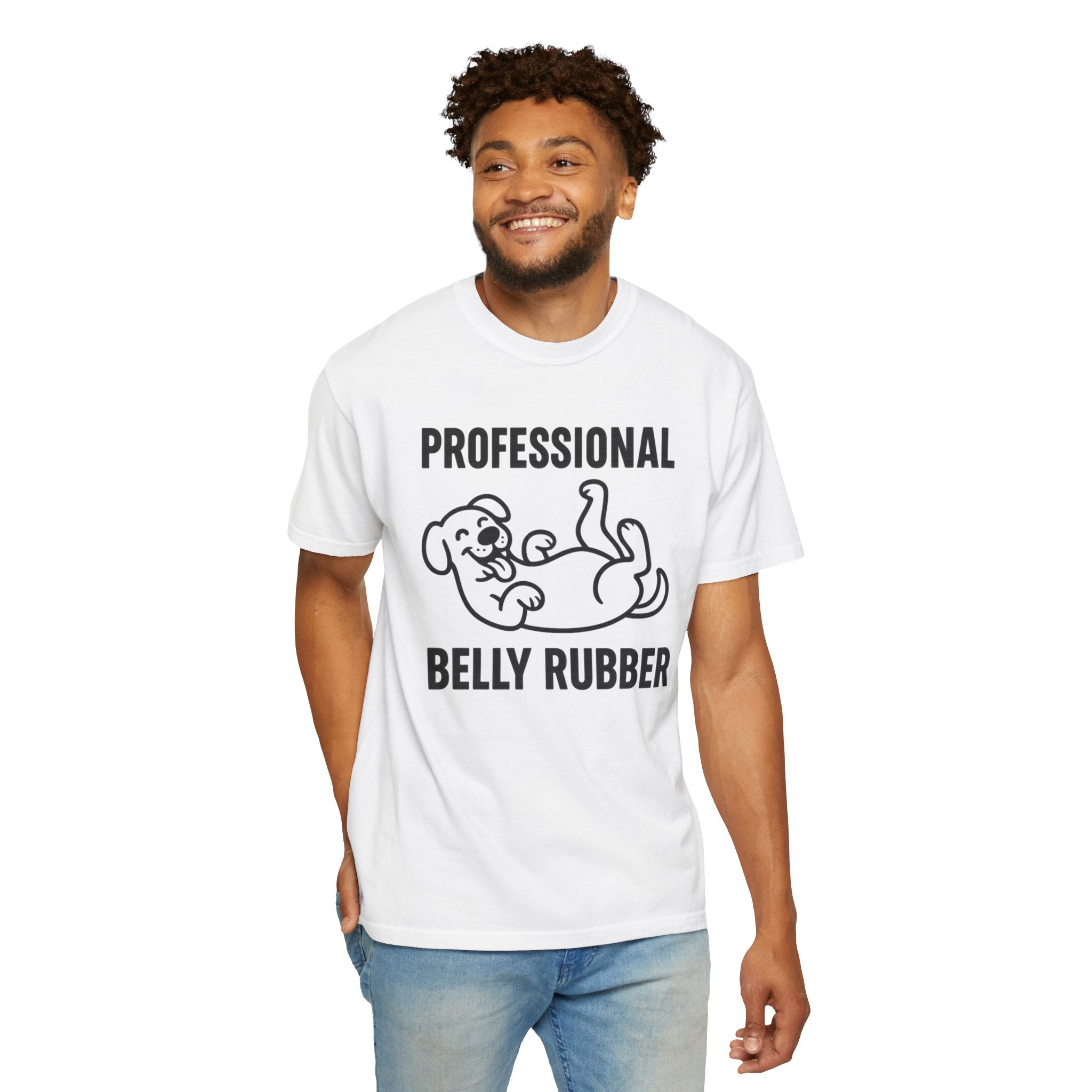 Dog Belly Rubber Unisex T-Shirt