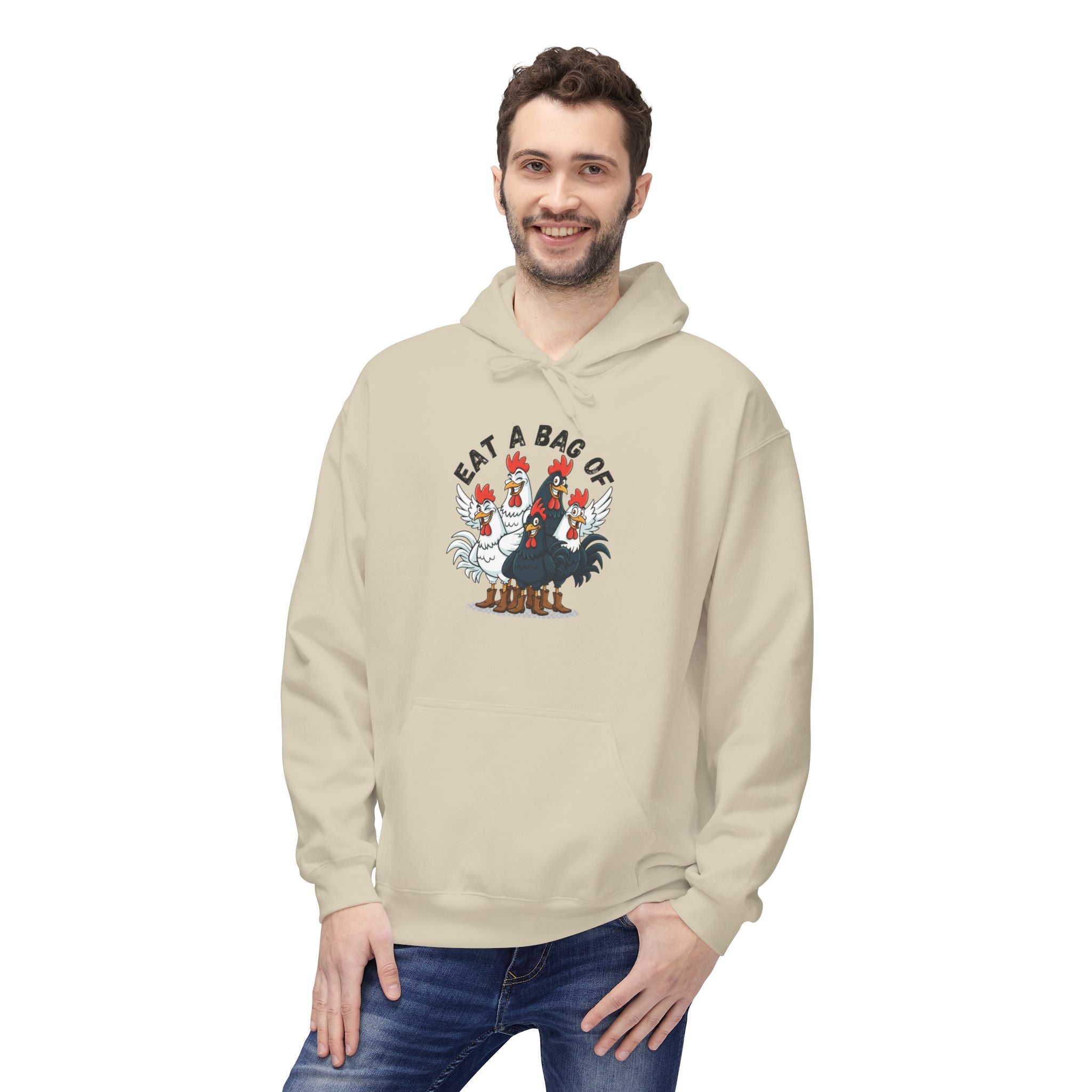 Eat a Bag of .... Funny Unisex Kangaroo Pockets Hoodie