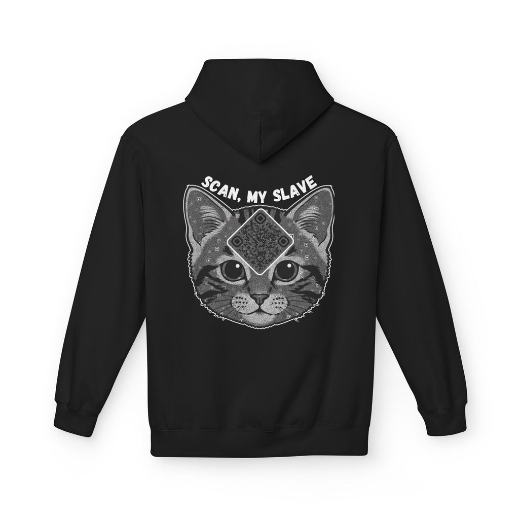 Cat QR Unisex Kangaroo Pockets Hoodie