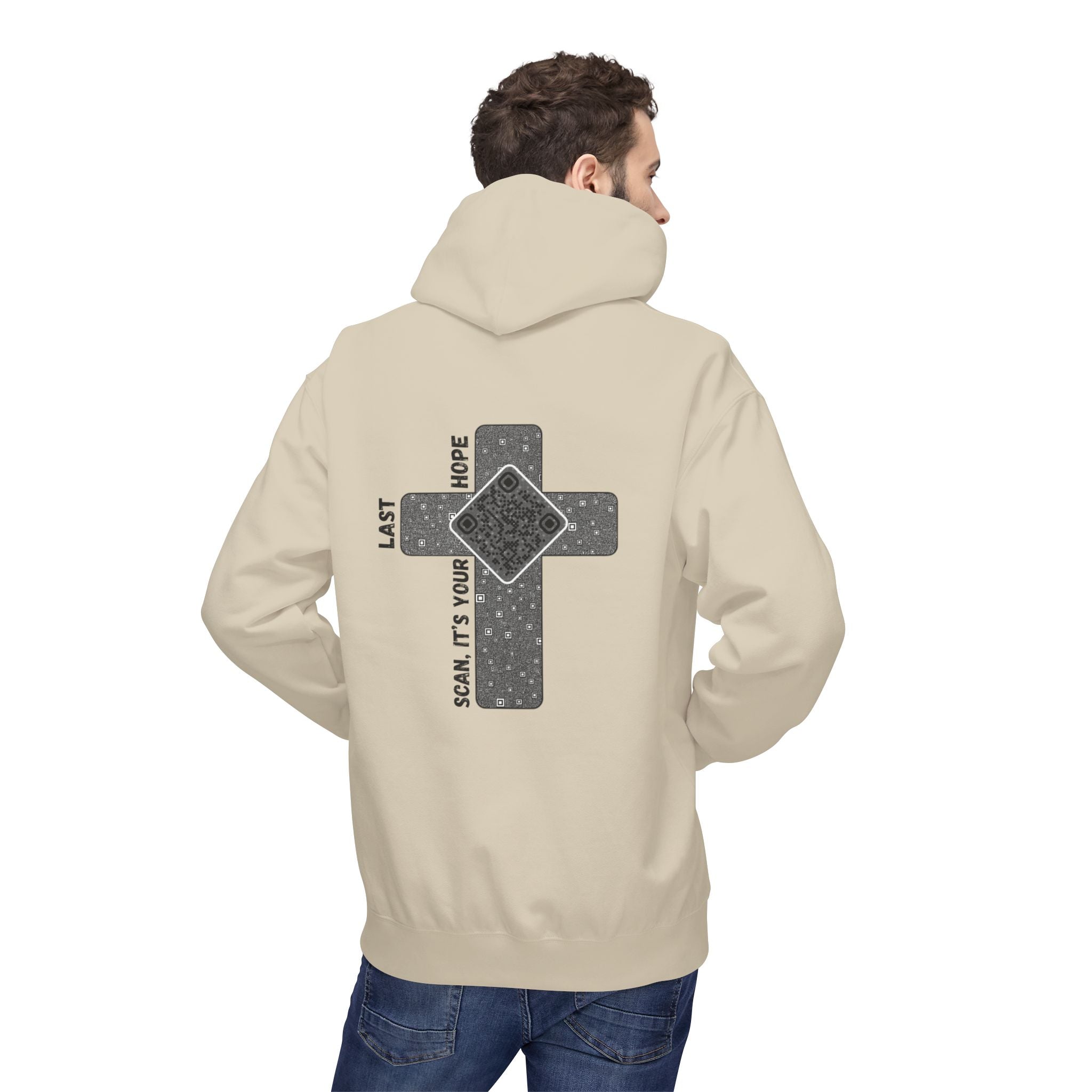 Faith QR Unisex Kangaroo Pockets Hoodie