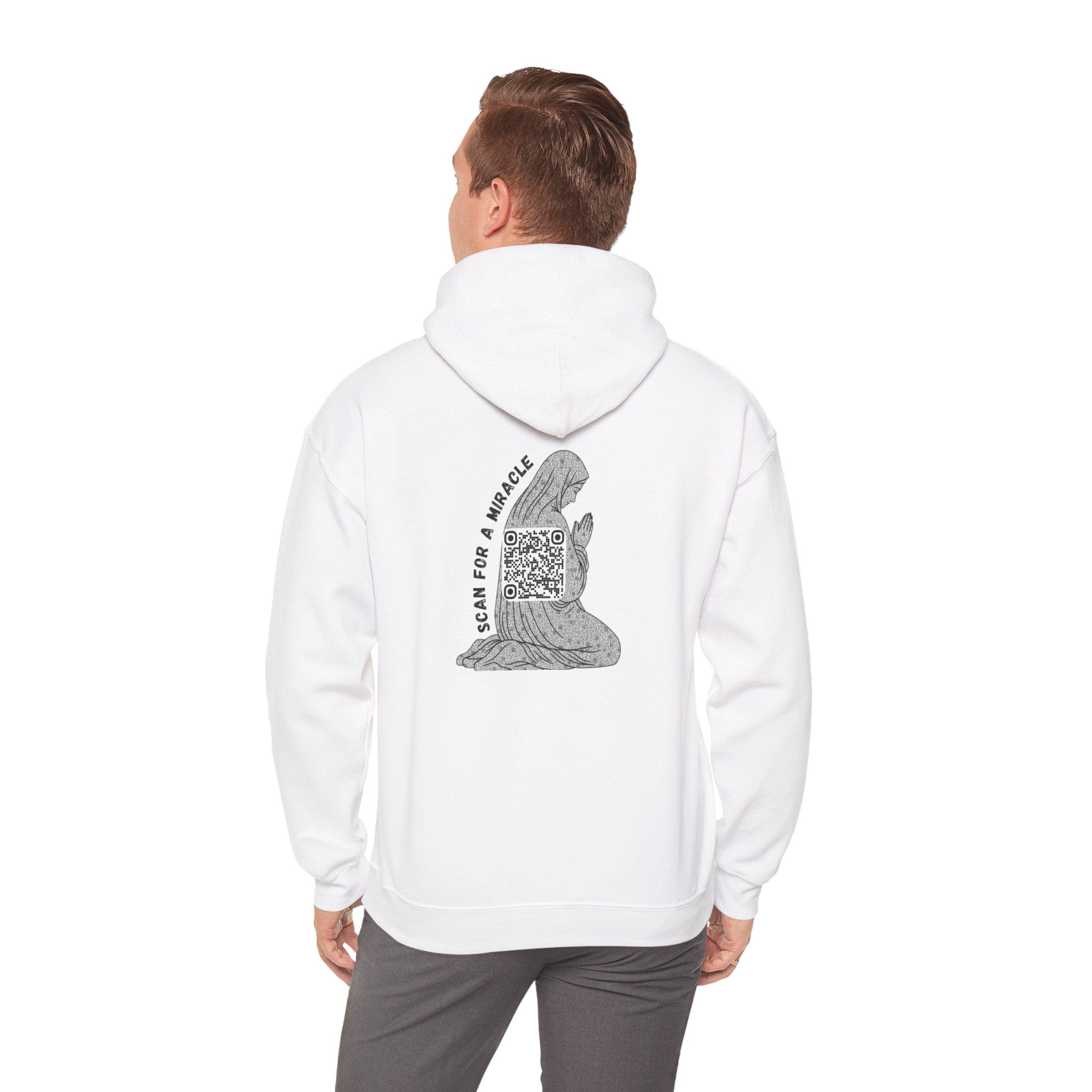Miracle QR Unisex Kangaroo Pockets Hoodie