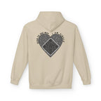 Heart QR Unisex Kangaroo Pockets Hoodie