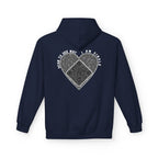 Heart QR Unisex Kangaroo Pockets Hoodie