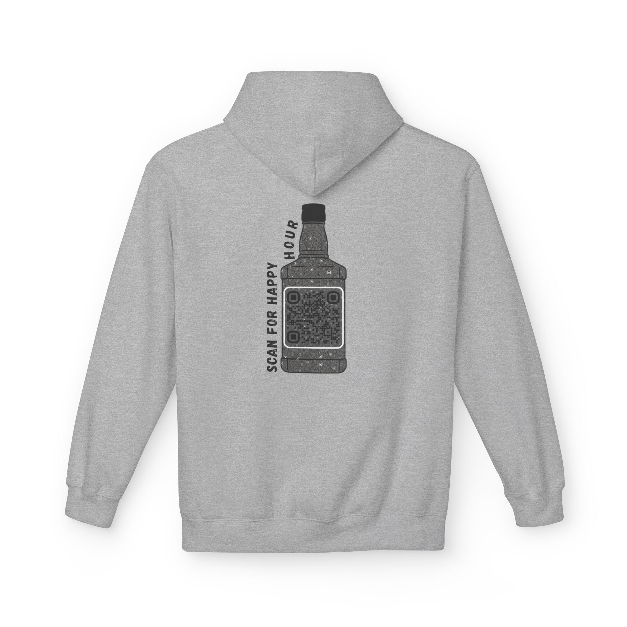 Whiskey QR Unisex Kangaroo Pockets Hoodie