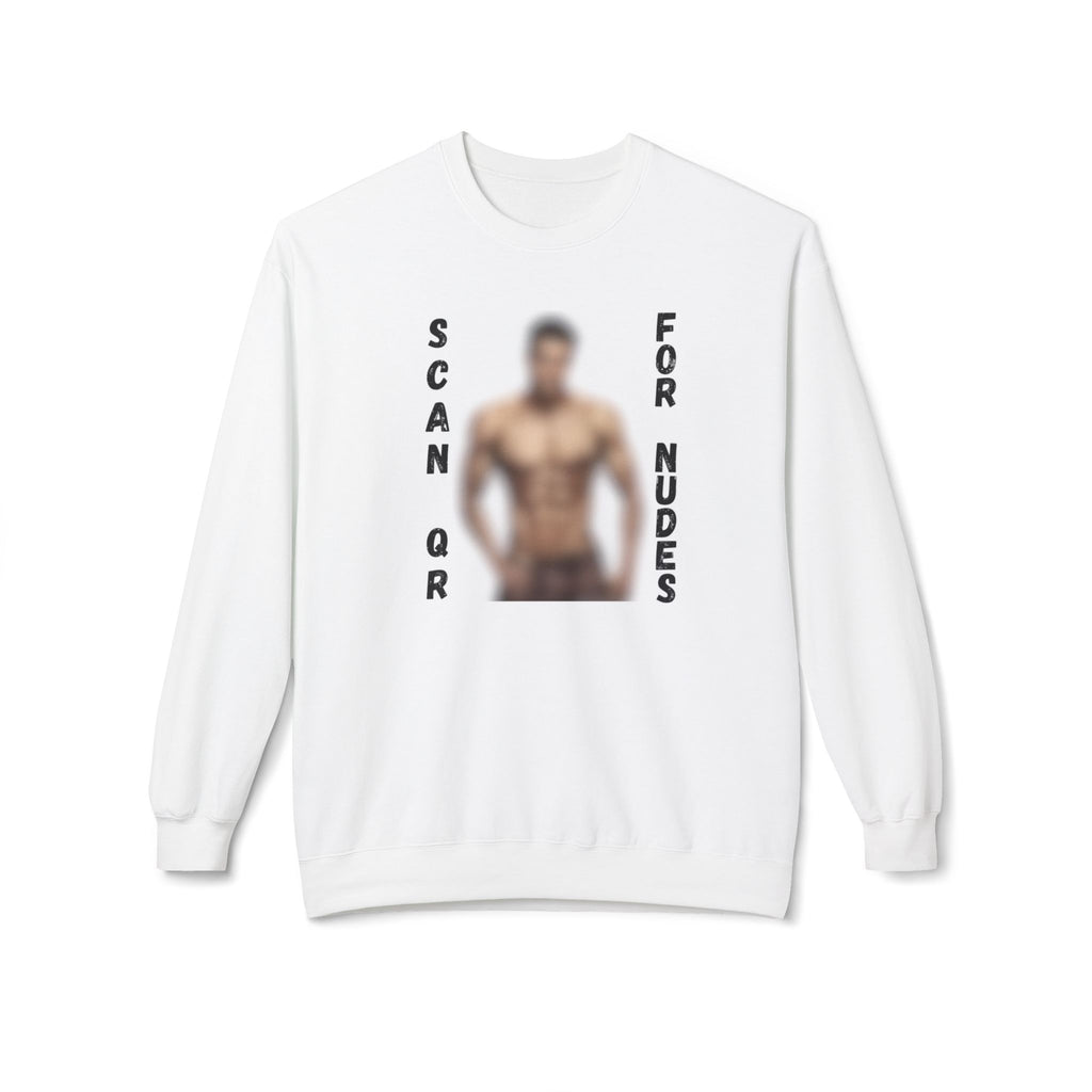 Scan For Nudes QR Man Sweatshirt