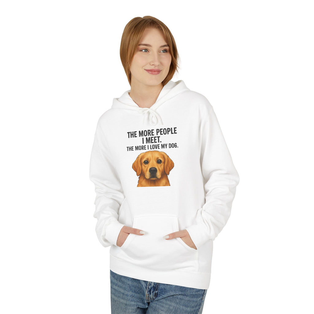 Love My Dog More Unisex Kangaroo Pocket Hoodie