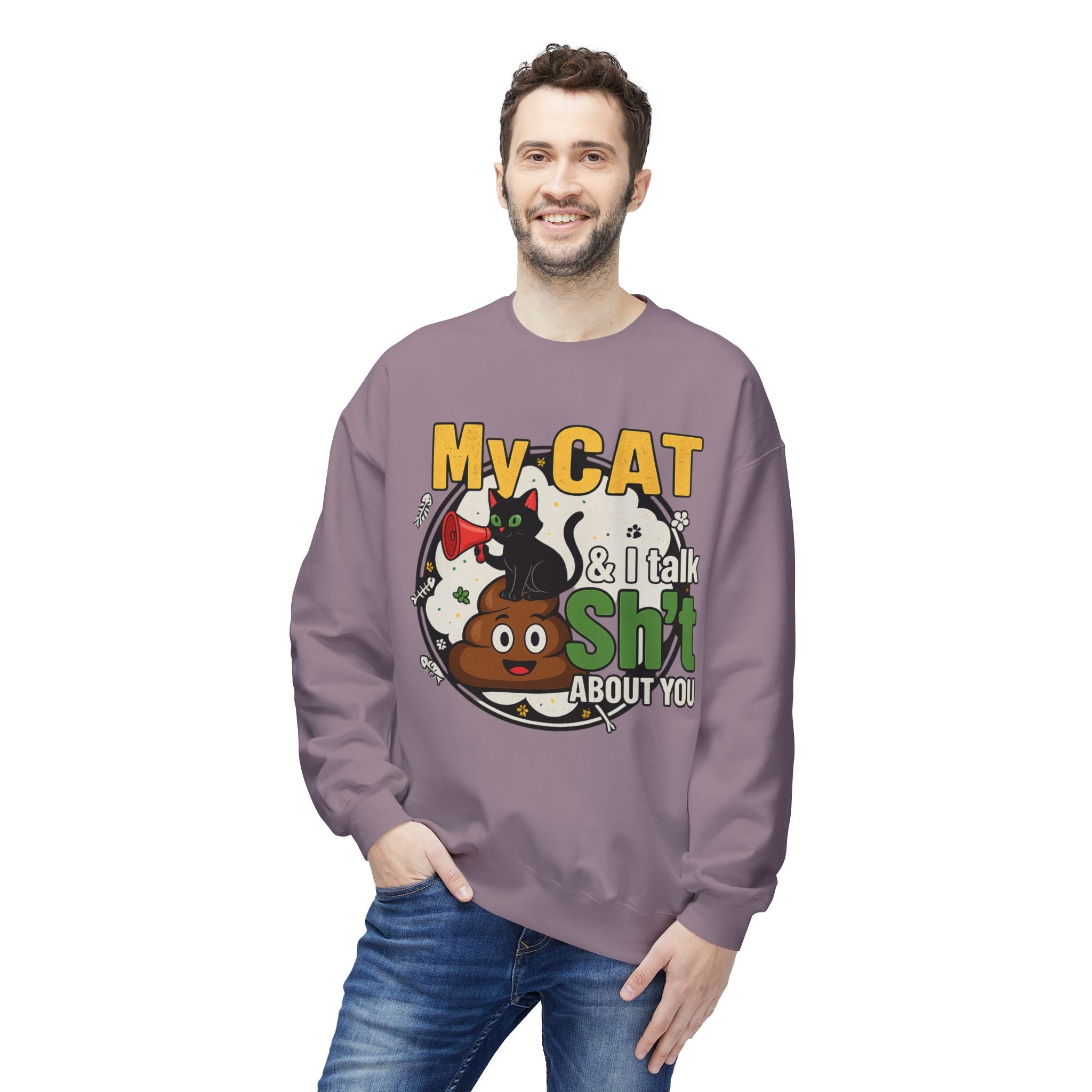 Cat Talk Sh*t Unisex Sweatshirt