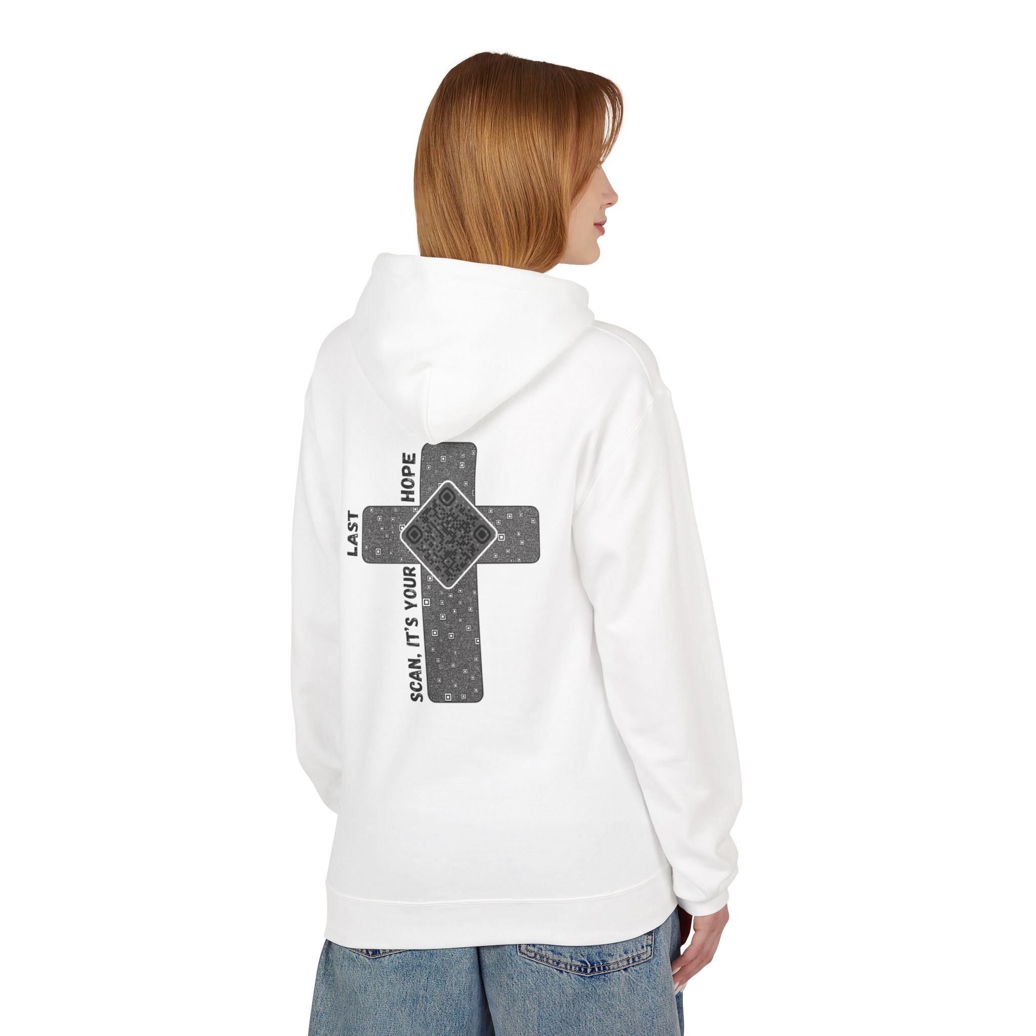 Faith QR Unisex Kangaroo Pockets Hoodie