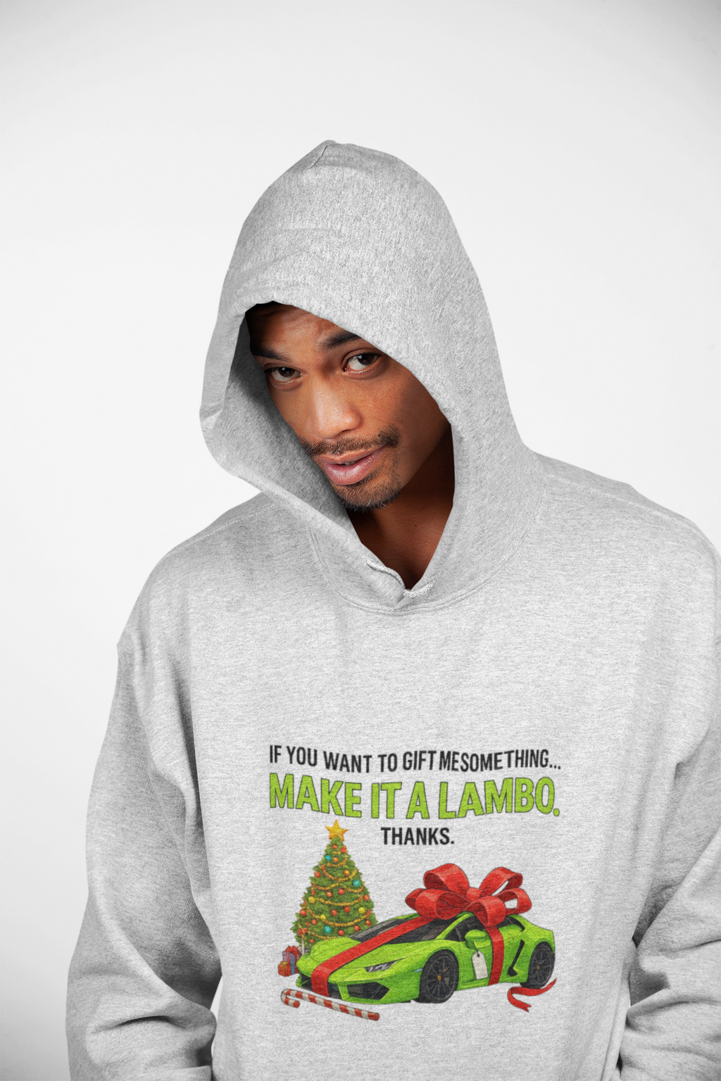 Christmas Gift Make It Lambo Unisex Kangaroo Pocket Hoodie