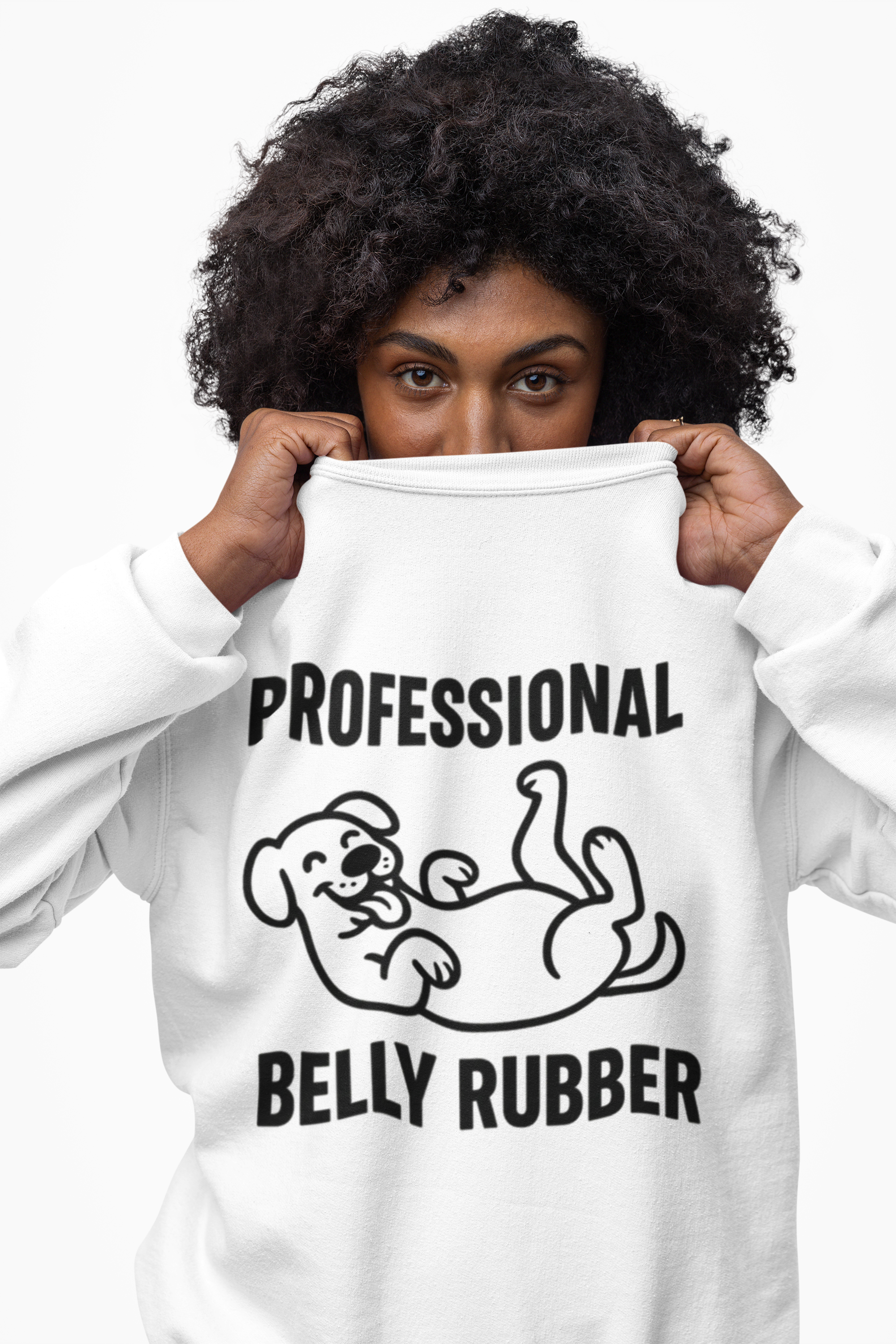 Dog Belly Rubber Unisex Sweatshirt