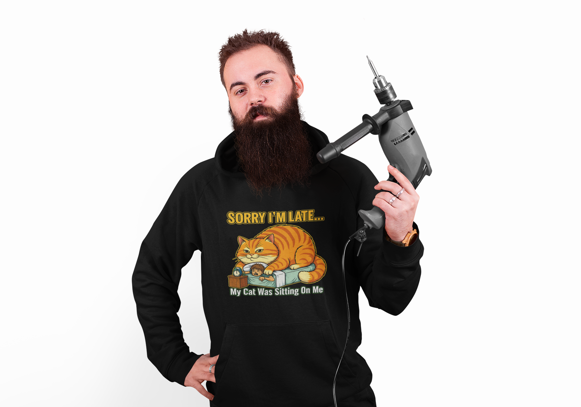 Blame My Cat Unisex Kangaroo Pocket Hoodie