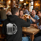 Beer Mug QR Unisex Kangaroo Pockets Hoodie