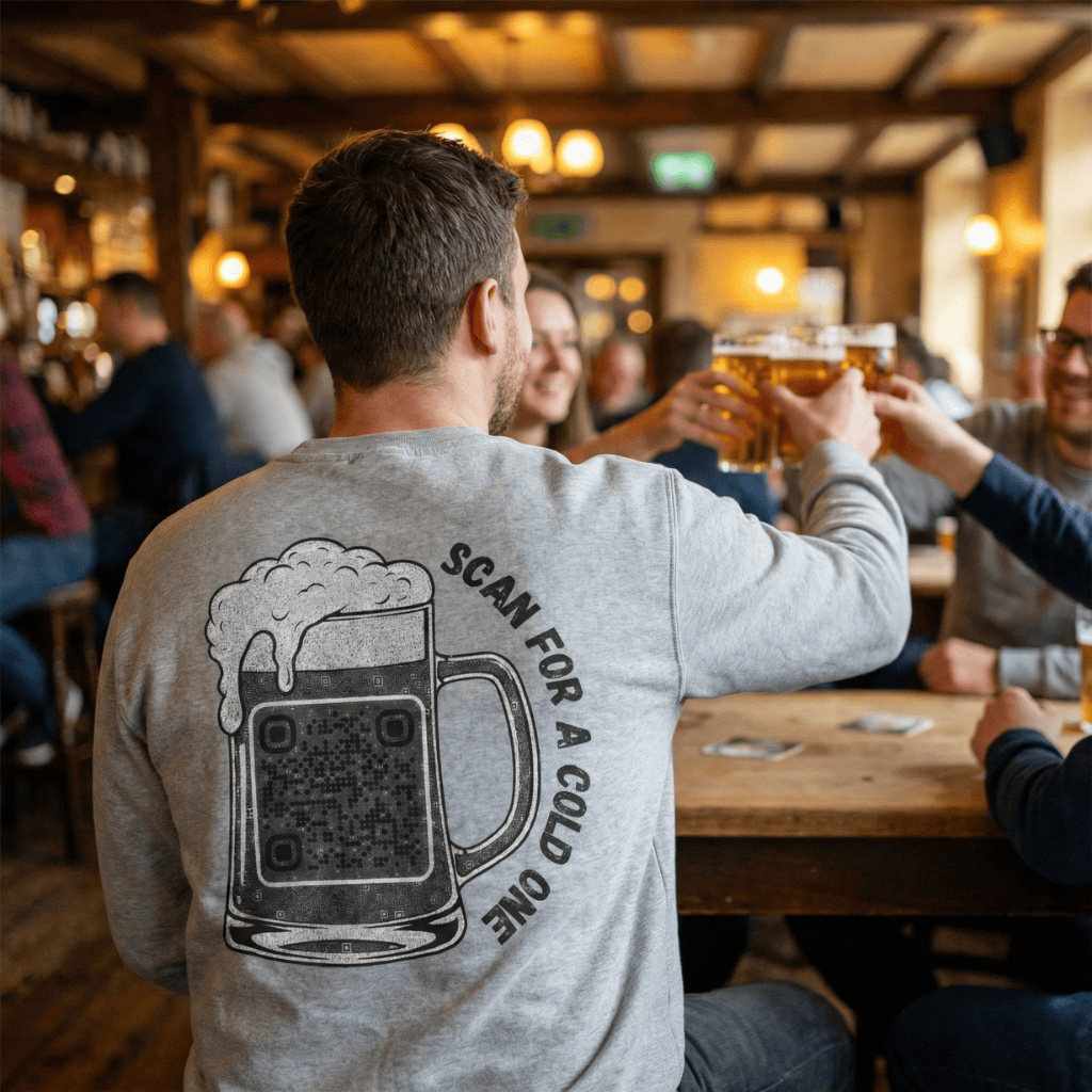 Beer Mug QR Unisex Sweatshirt