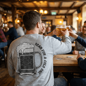 Beer Mug QR Unisex Sweatshirt