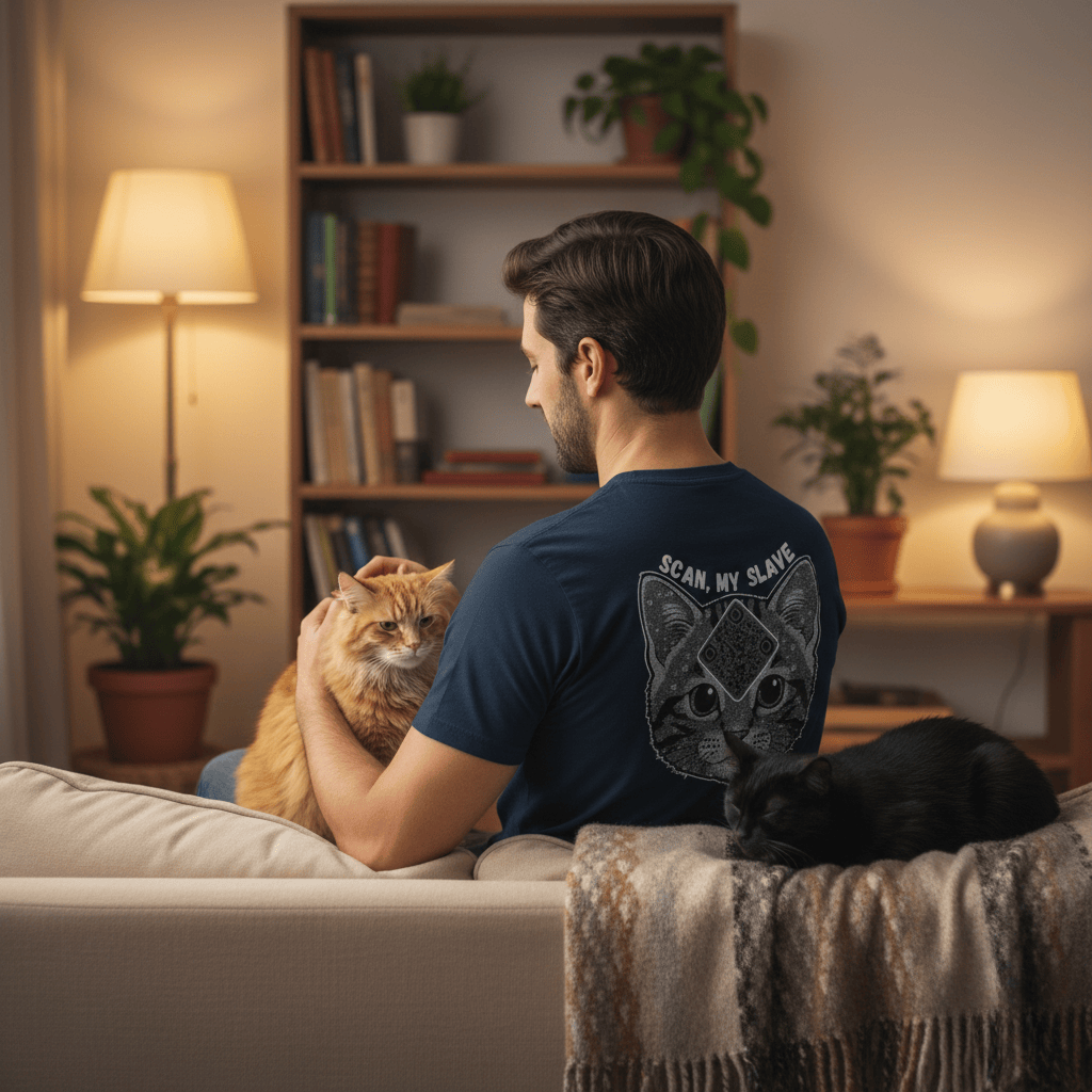 Cat QR Unisex T-Shirt