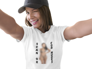 Scan For Nudes QR Woman T-Shirt