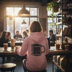 Caffeine QR Unisex Kangaroo Pockets Hoodie