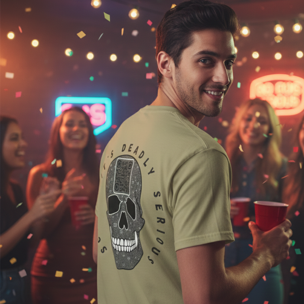 Skull QR Unisex T-Shirt