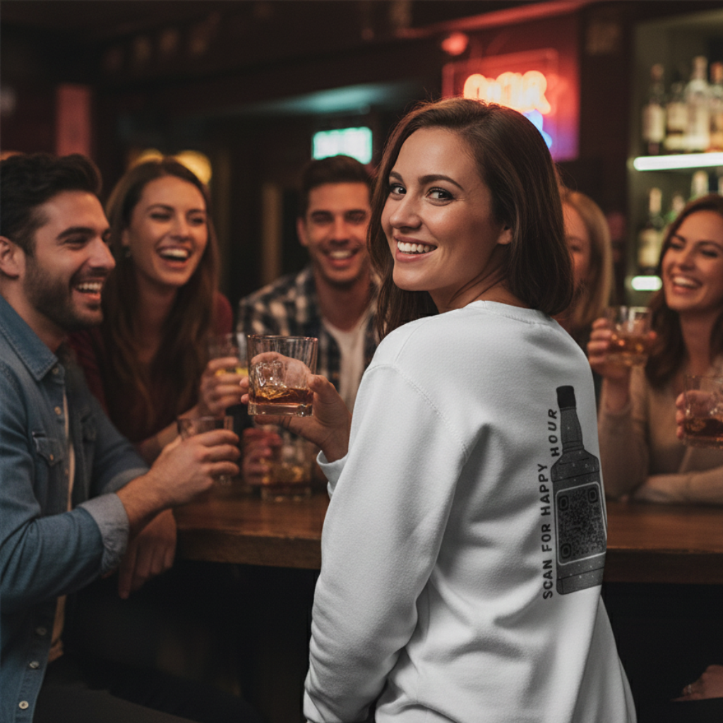 Whiskey QR Unisex Sweatshirt