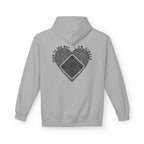 Heart QR Unisex Kangaroo Pockets Hoodie