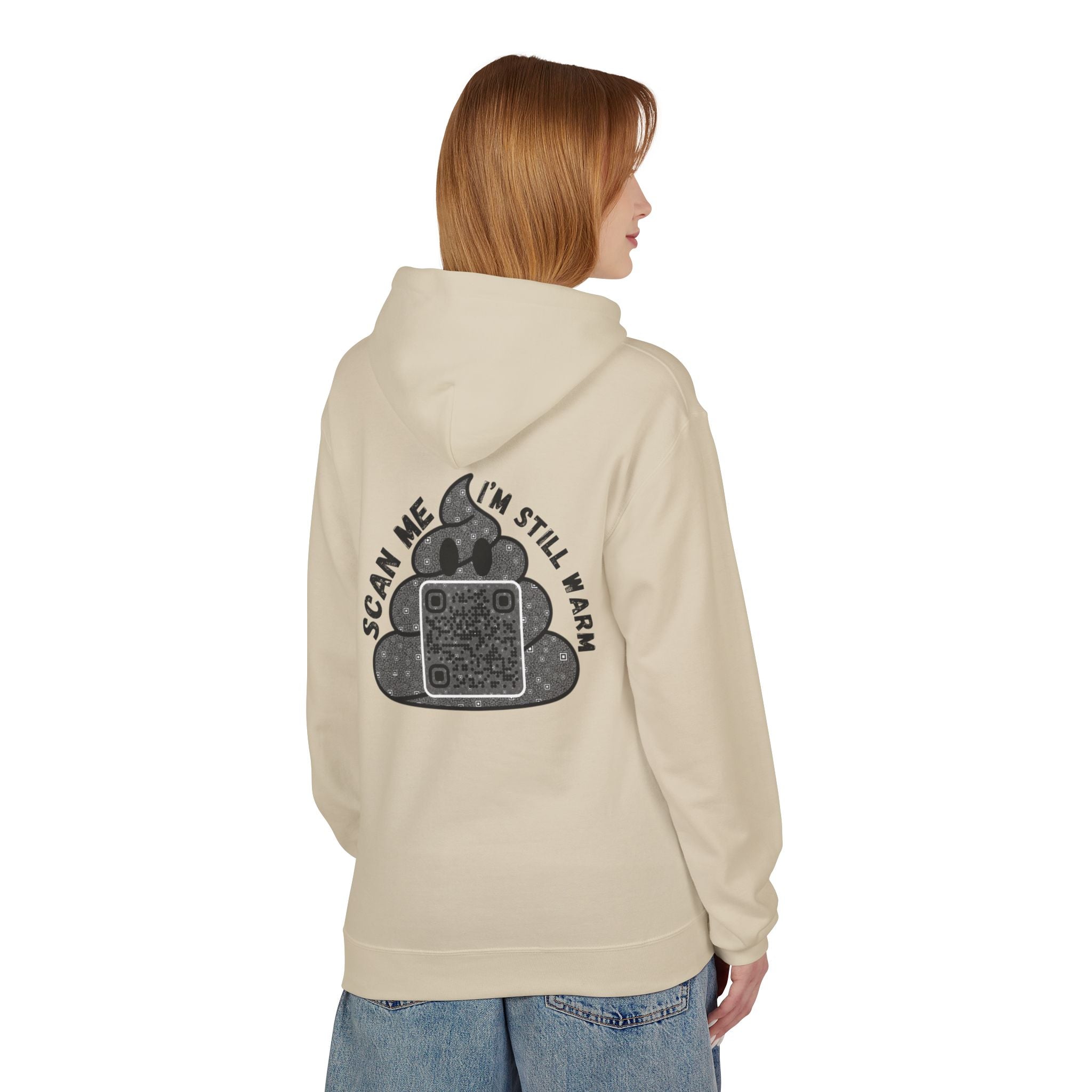 Poop QR Unisex Kangaroo Pockets Hoodie