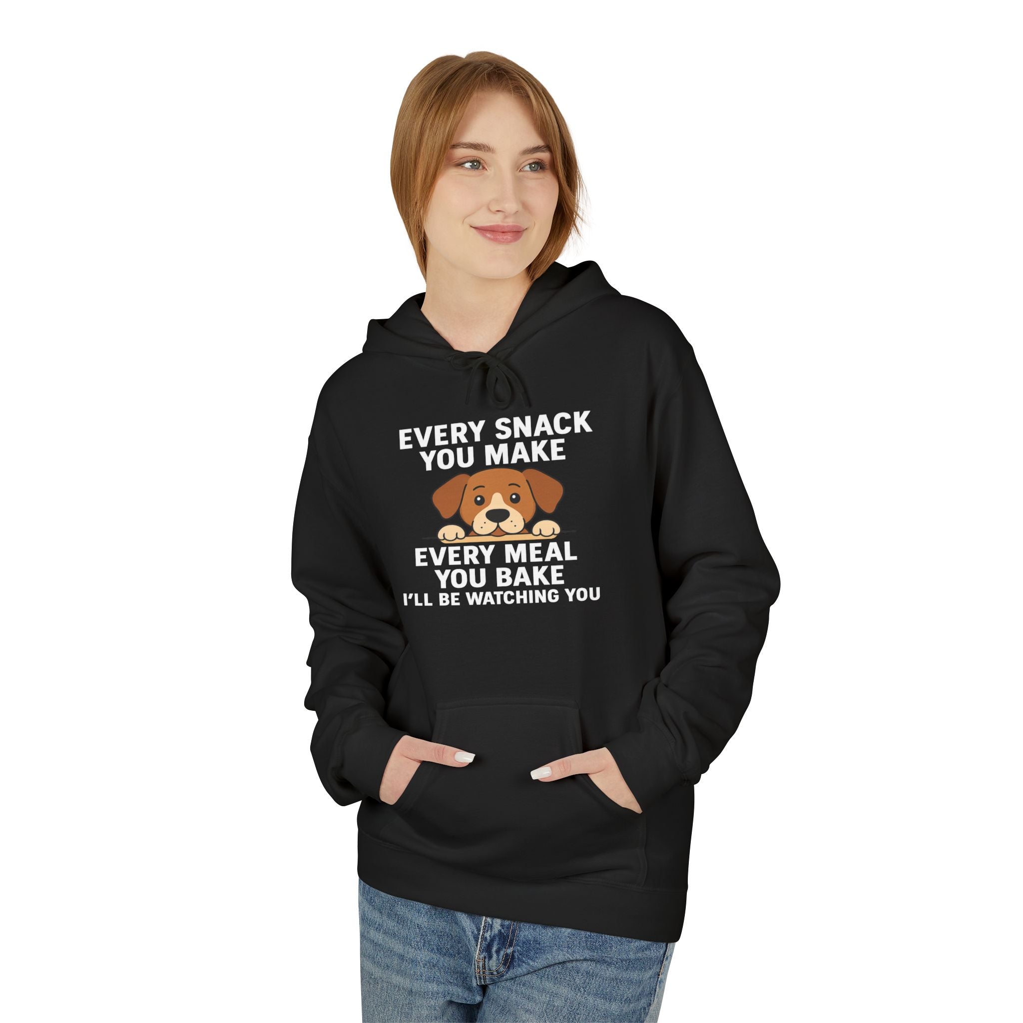 Dog Watching You Unisex Kangaroo Pocket Hoodie