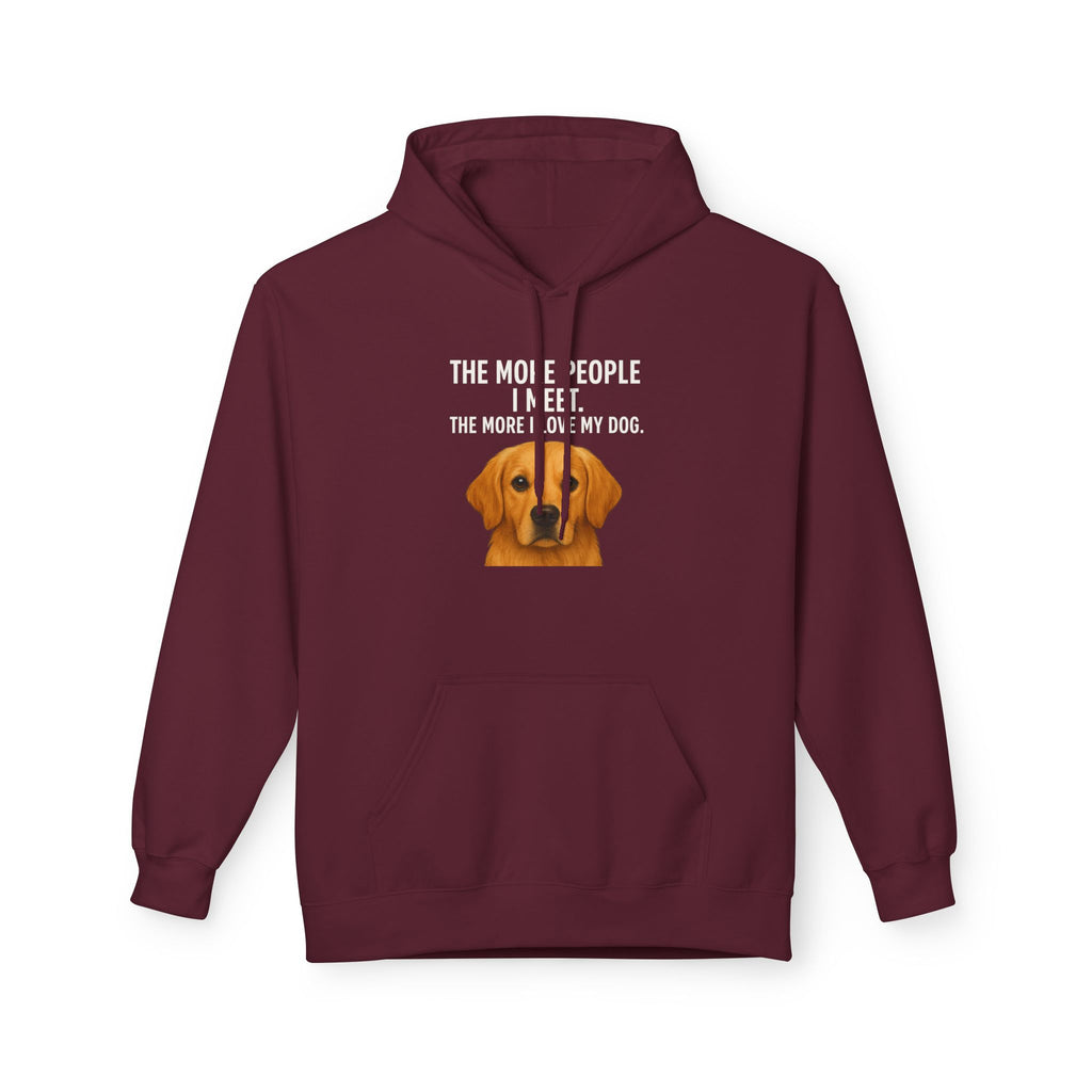 Love My Dog More Unisex Kangaroo Pocket Hoodie