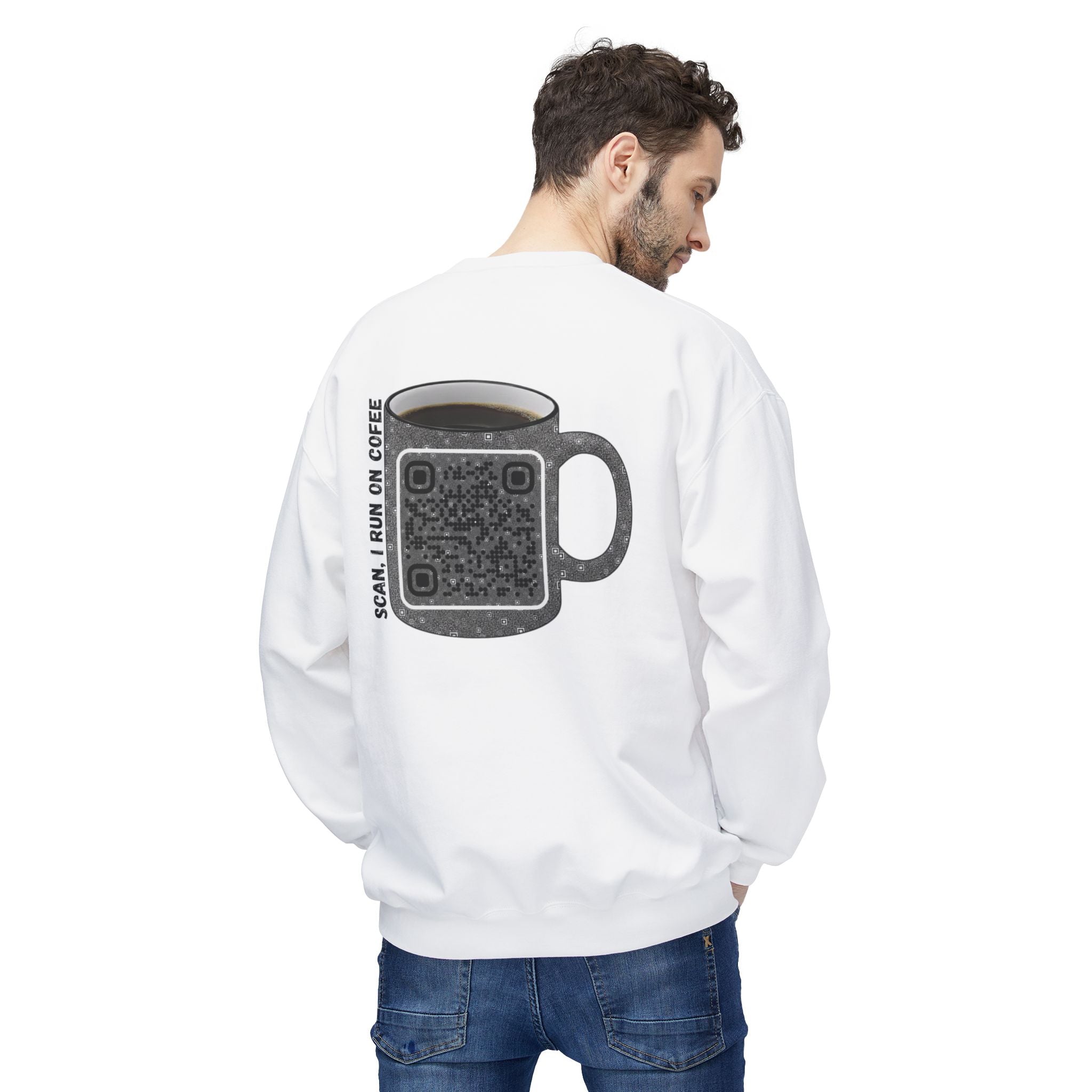 Caffeine QR Unisex Sweatshirt