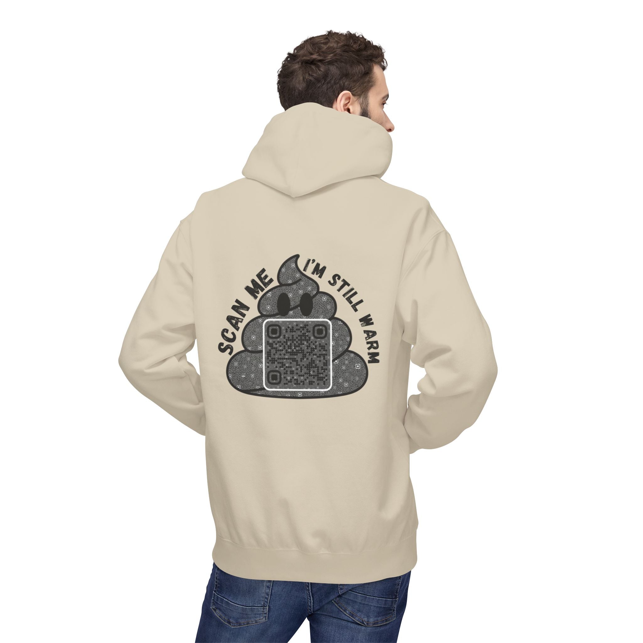 Poop QR Unisex Kangaroo Pockets Hoodie
