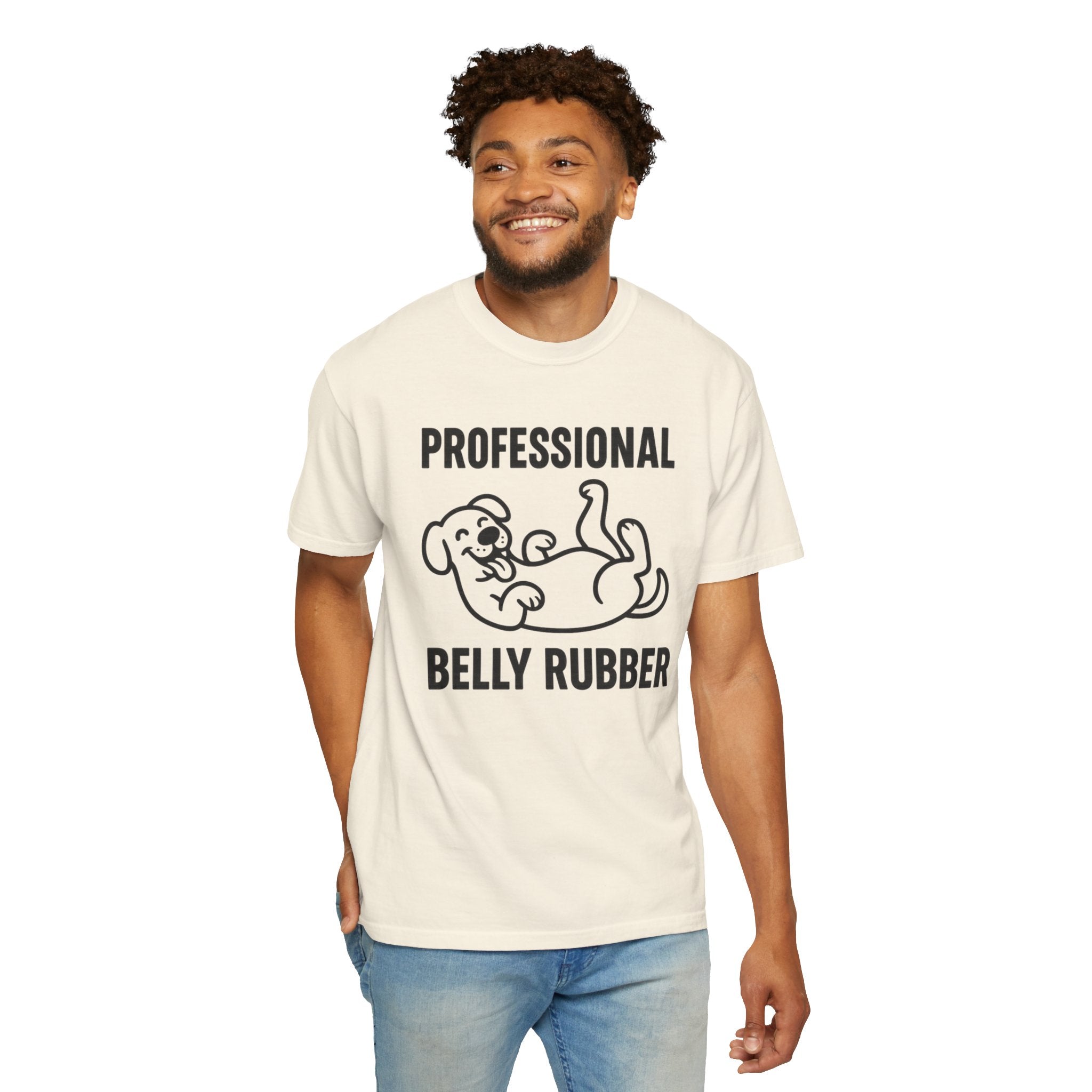 Dog Belly Rubber Unisex T-Shirt
