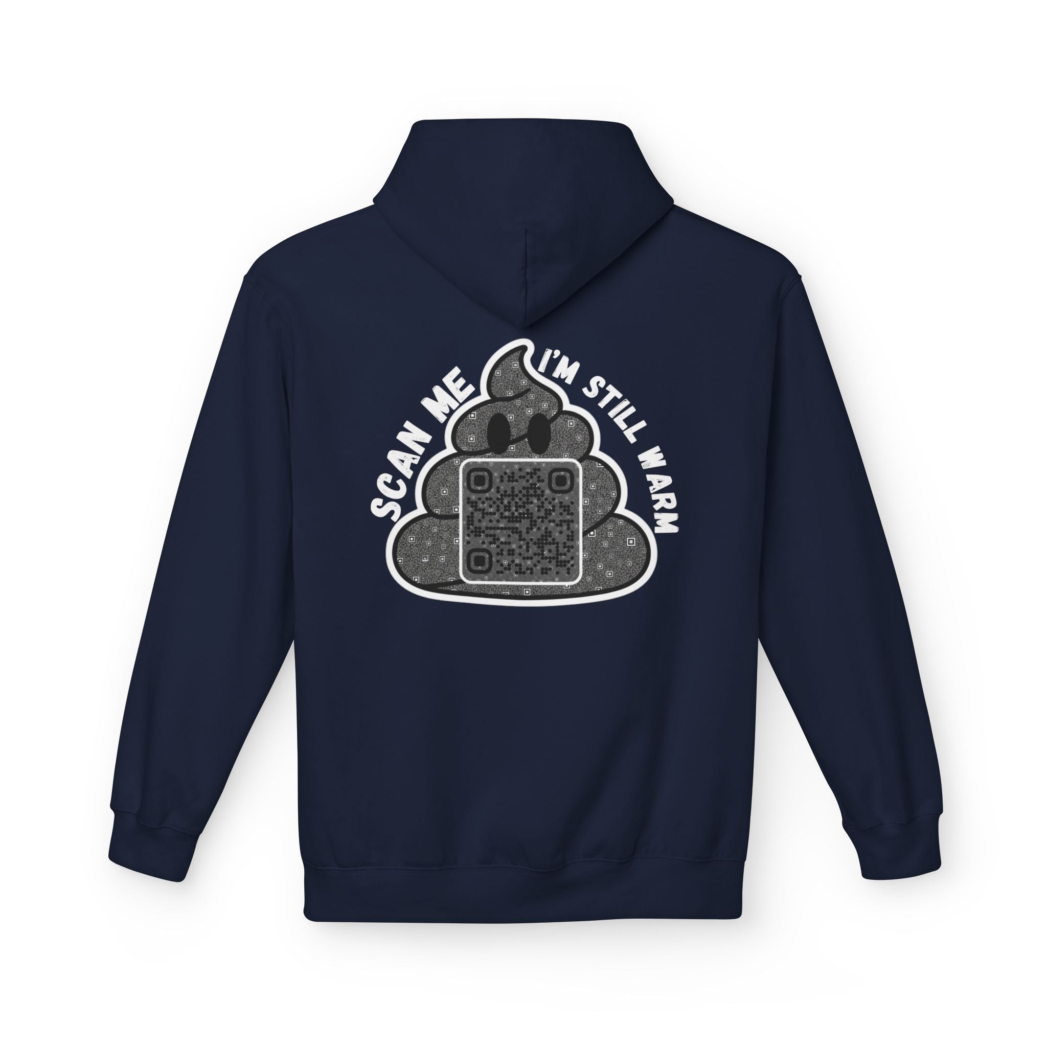 Poop QR Unisex Kangaroo Pockets Hoodie