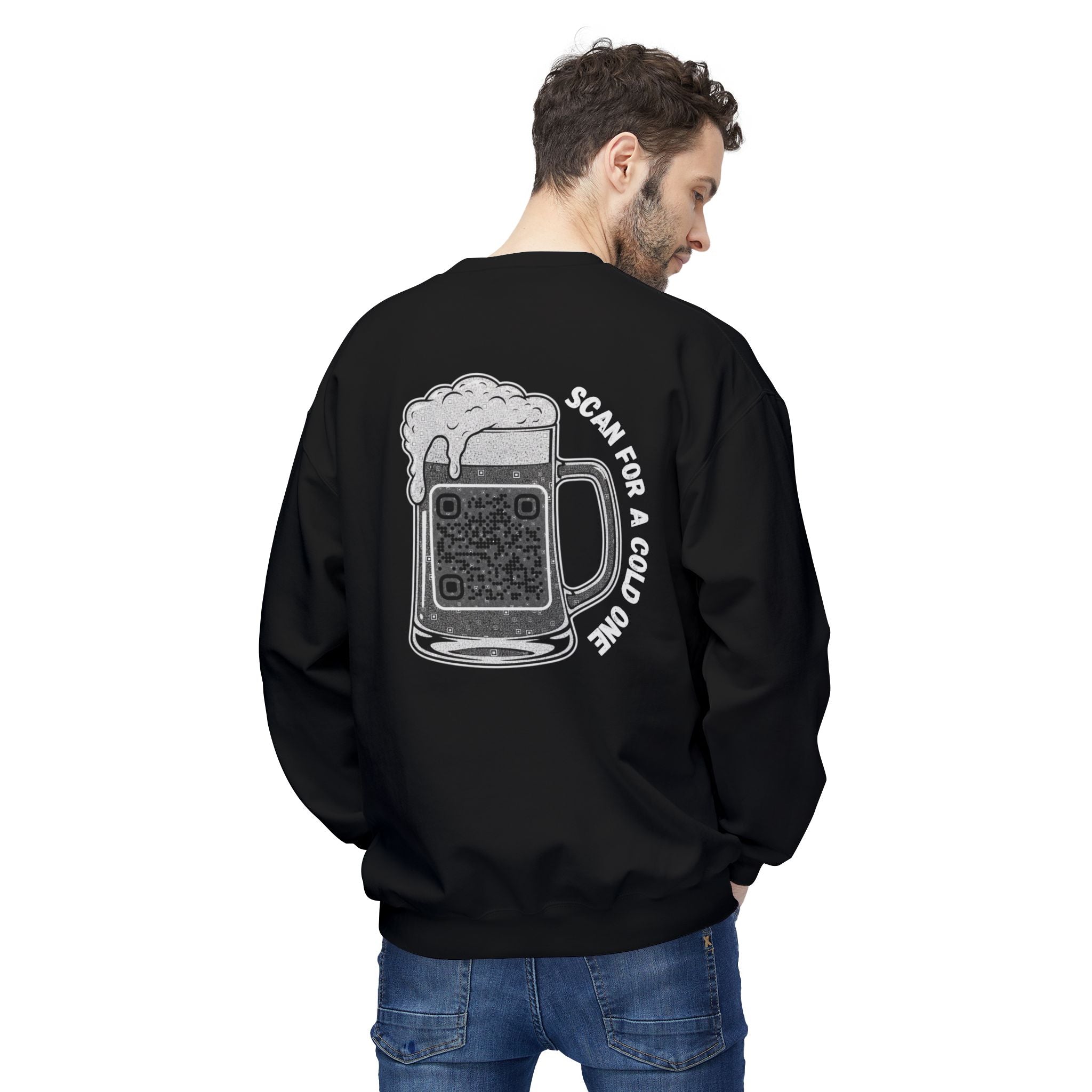 Beer Mug QR Unisex Sweatshirt