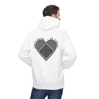 Heart QR Unisex Kangaroo Pockets Hoodie