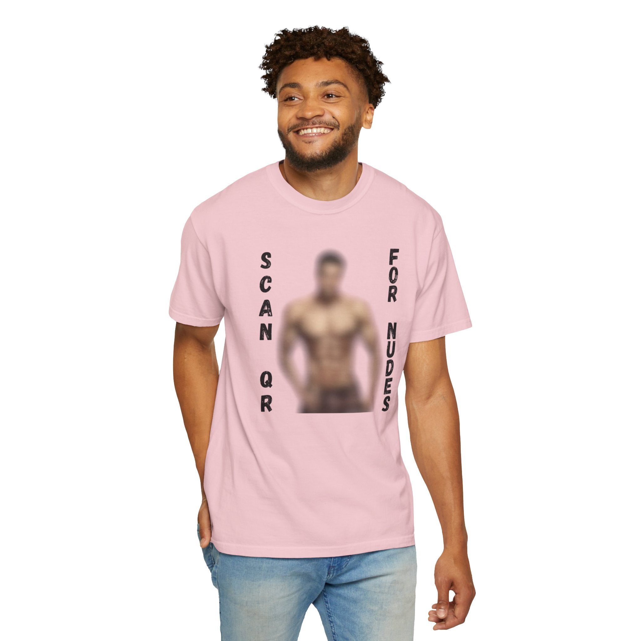 Scan For Nudes QR Man T-Shirt