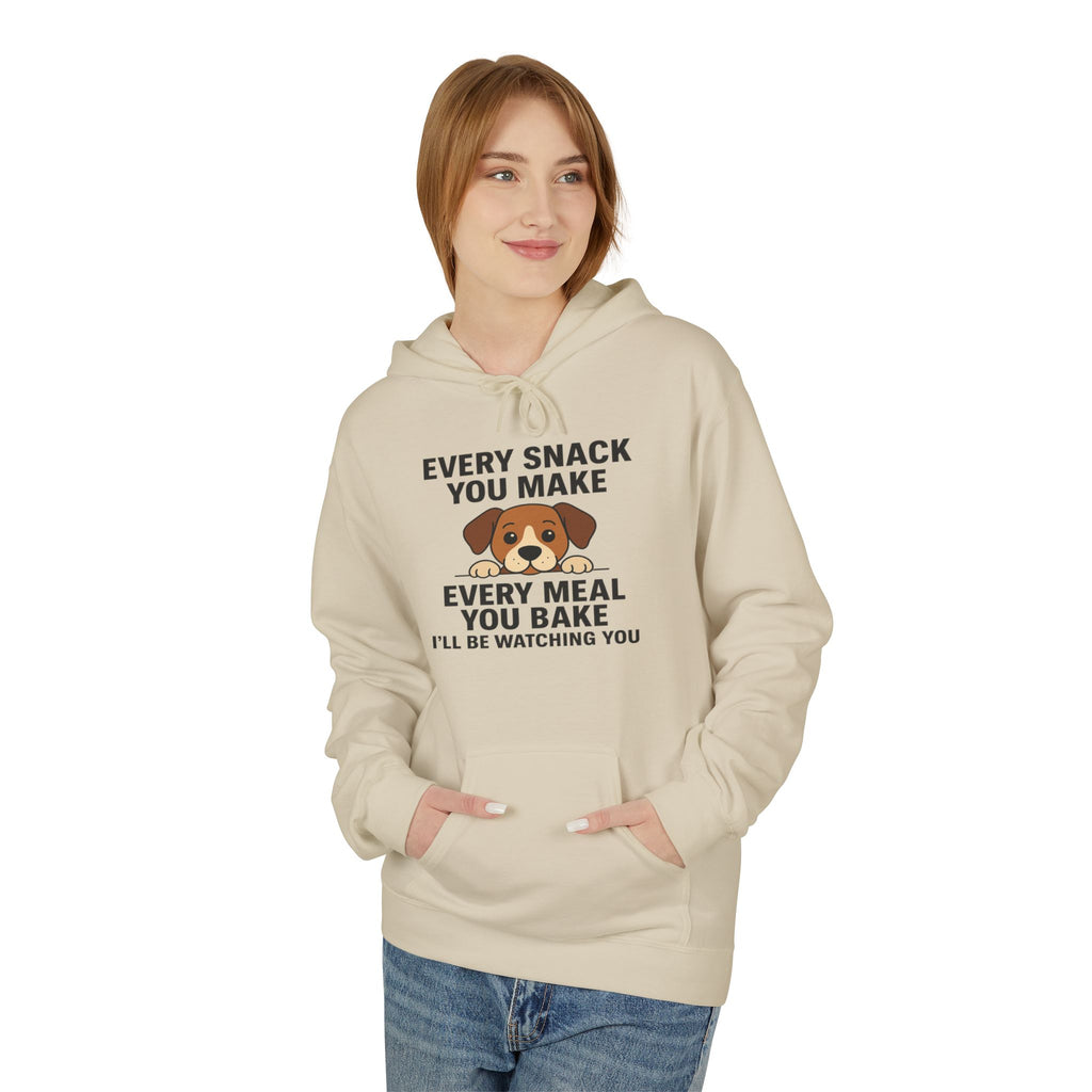 Dog Watching You Unisex Kangaroo Pocket Hoodie
