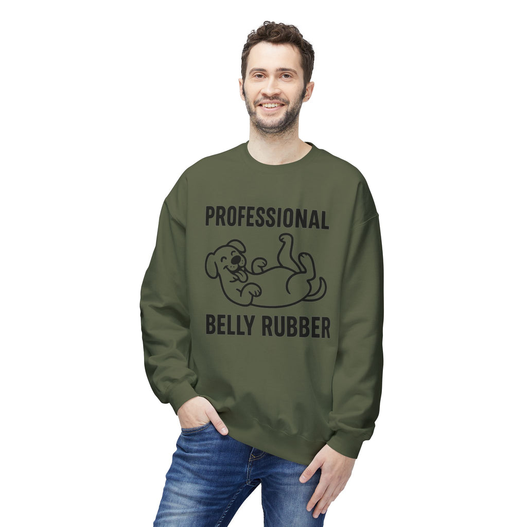 Dog Belly Rubber Unisex Sweatshirt