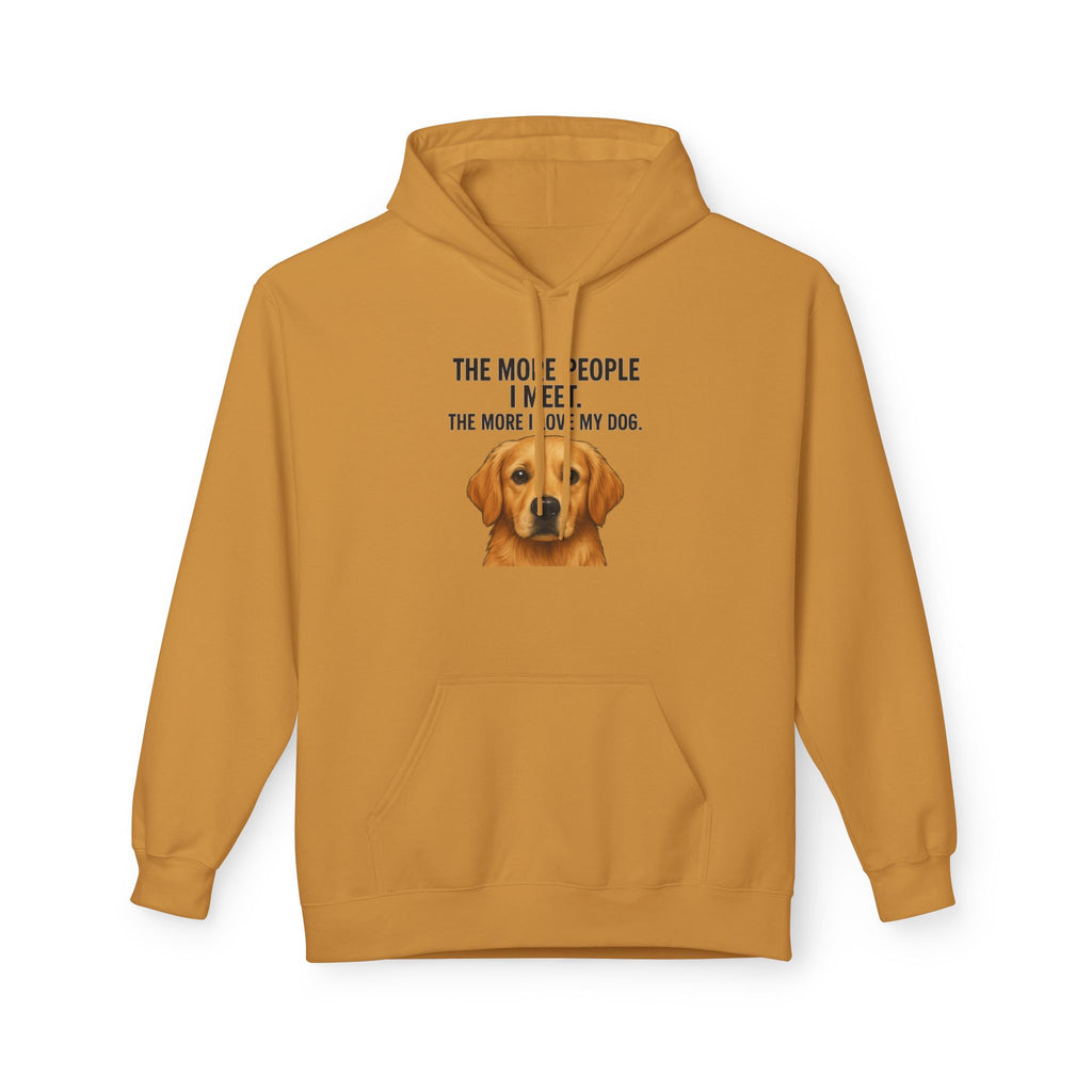 Love My Dog More Unisex Kangaroo Pocket Hoodie