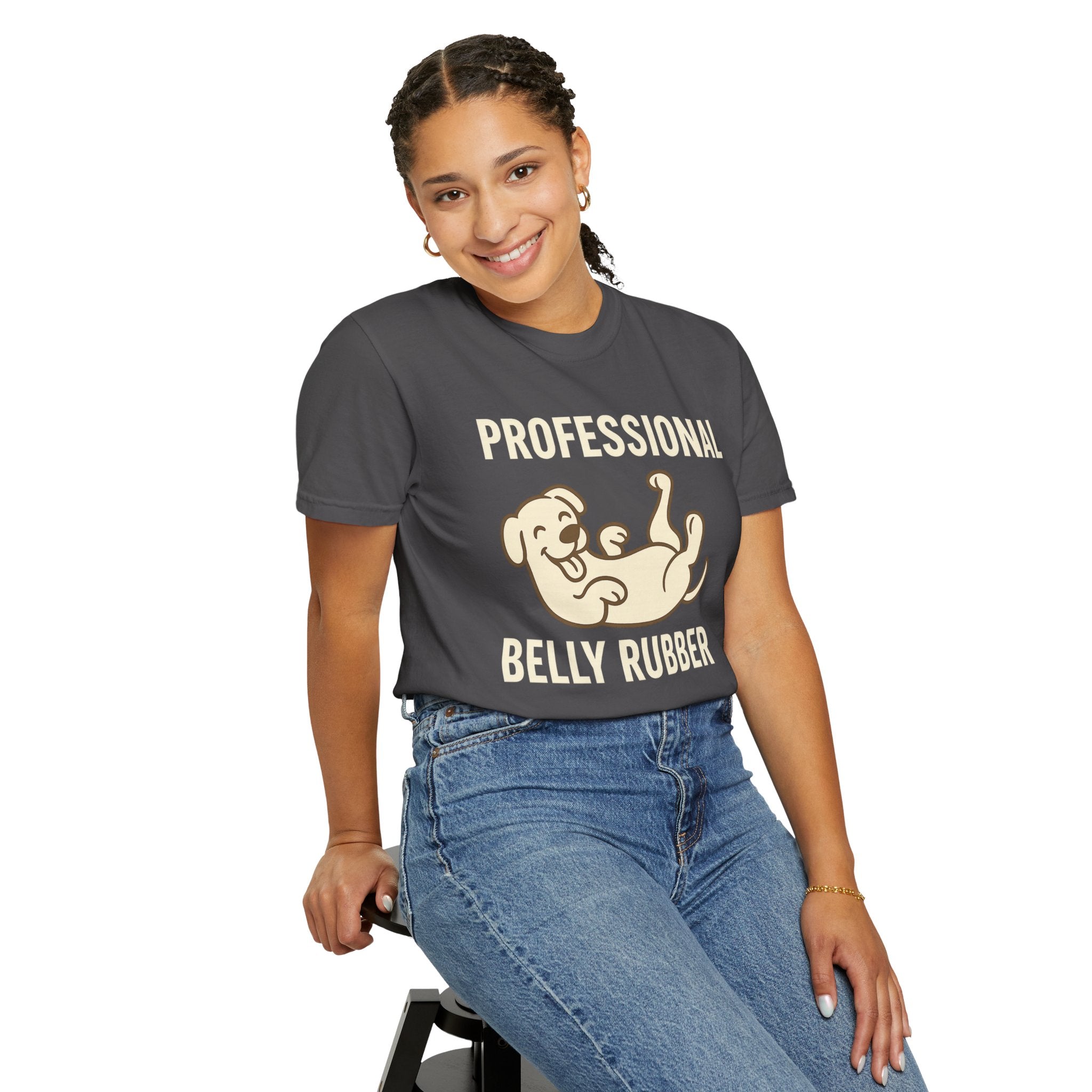 Dog Belly Rubber Unisex T-Shirt