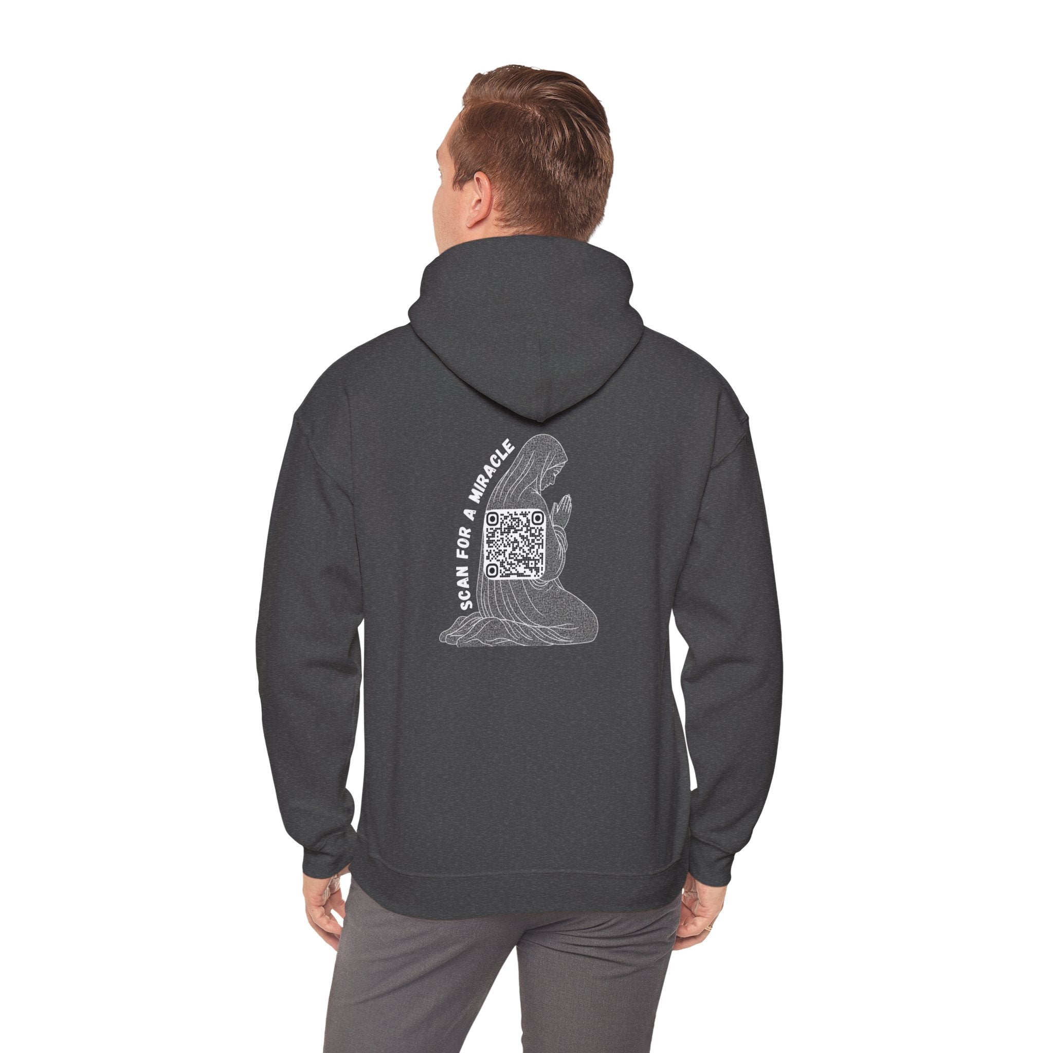 Miracle QR Unisex Kangaroo Pockets Hoodie