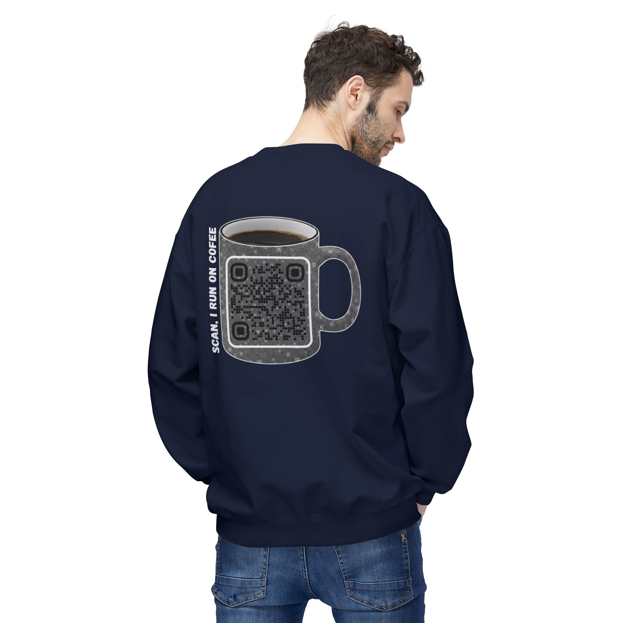 Caffeine QR Unisex Sweatshirt
