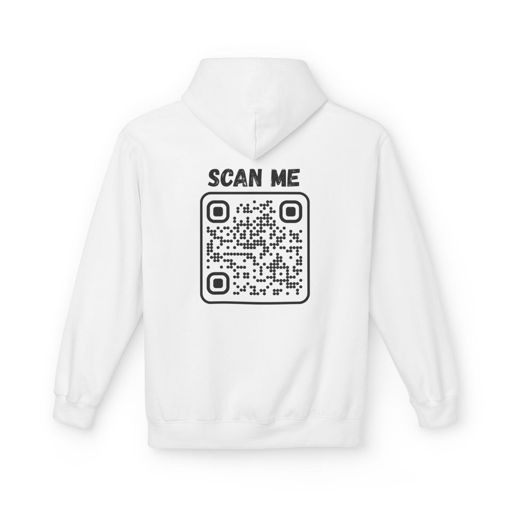 Scan For Nudes QR Woman Kangaroo Pockets Hoodie