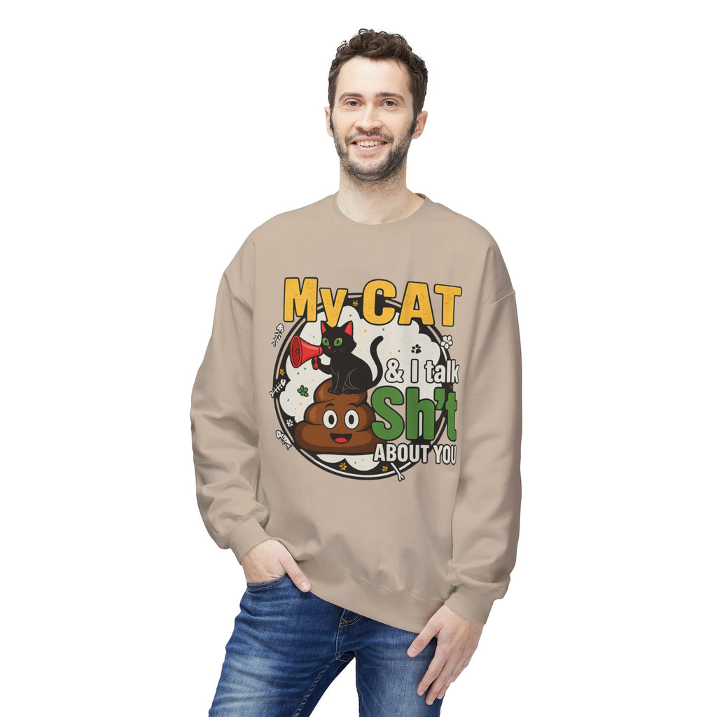 Cat Talk Sh*t Unisex Sweatshirt